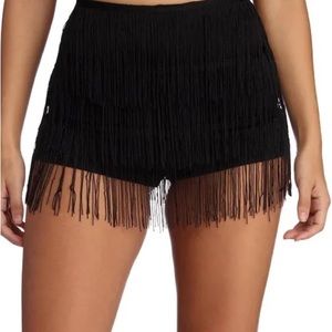 Fringe shorts